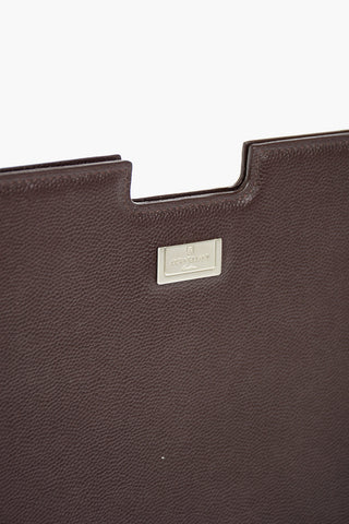 Leather Tablet Holder with Logo