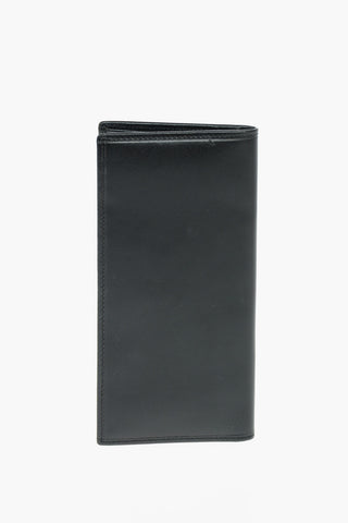 Logoed Leather Wallet with Card Pockets