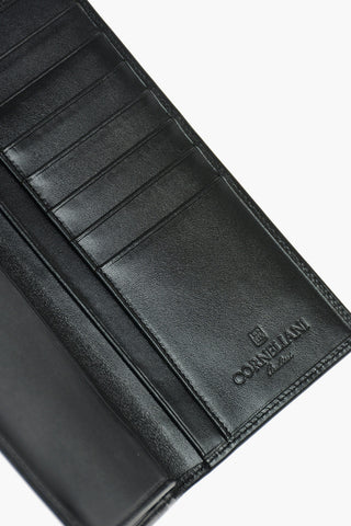 Logoed Leather Wallet with Card Pockets
