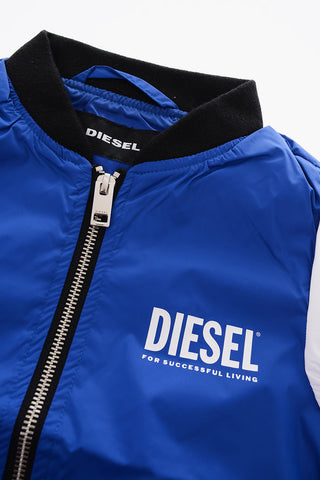 2 pockets nylon JERNY 19 OS bomber with zip closure