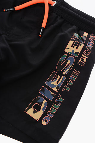 costume da bagno MBXDORRY a tinta unita con lacci fluo