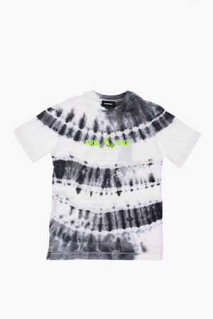 tie dye effect TJUSTSLITSX86 OVER crew-neck t-shirt