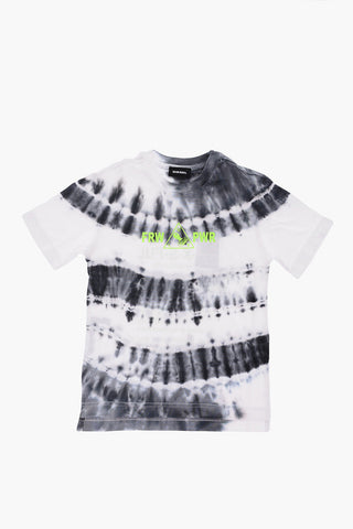 tie dye effect TJUSTSLITSX86 OVER crew-neck t-shirt