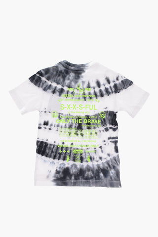 tie dye effect TJUSTSLITSX86 OVER crew-neck t-shirt