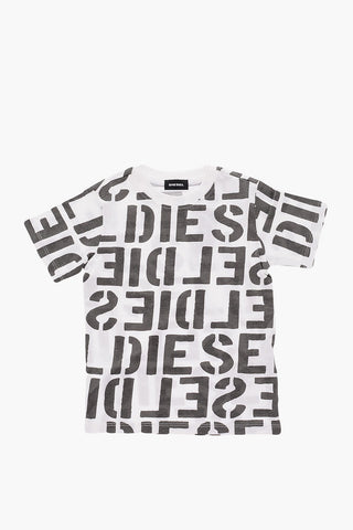 all over logo printed TERNY 10 OS crew-neck t-shirt