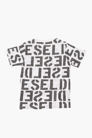 all over logo printed TERNY 10 OS crew-neck t-shirt
