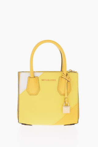 Double Handle Leather Bag MERCER with Removable Shoulder Strap