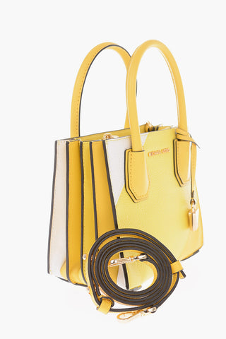 Double Handle Leather Bag MERCER with Removable Shoulder Strap