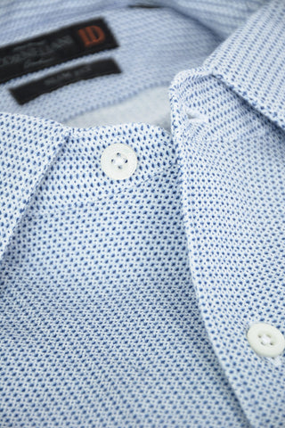 ID Camicia in Cotone con Motivo Diaper e Taschino