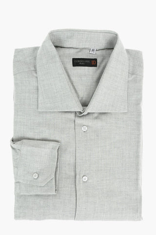 ID Herringbone Patterend Shirt with Two-button Cuffs