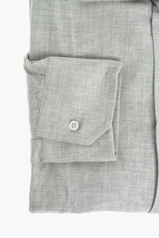 ID Herringbone Patterend Shirt with Two-button Cuffs