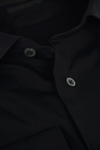 Slim Fit Poplin Shirt with Standard Collar