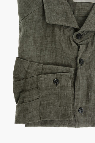CC COLLECTION Standard Collar Linen Shirt