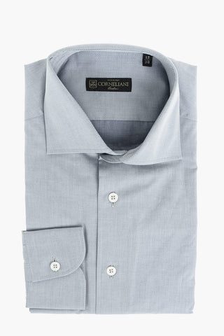 Twill Cotton Shirt with Standard Collar