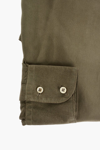 Standard Collar Silk Shirt