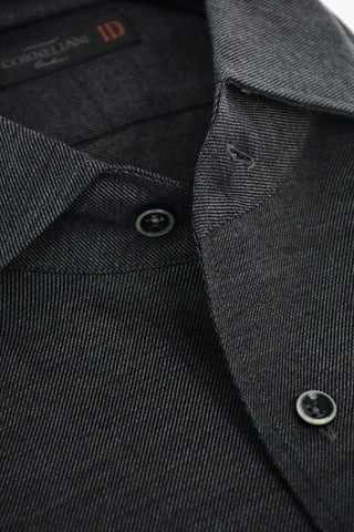 ID COUTURE Twill Cotton Shirt with Breast Pocket