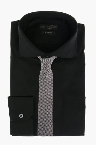 Slim Fit Poplin Shirt with Standard Collar