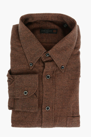 ID COUTURE Button-down Hopsack Shirt