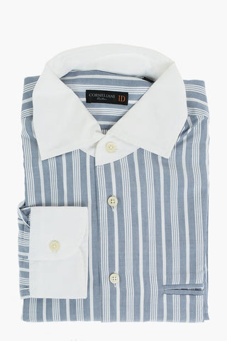ID Oxford Shirt with Pencil Stirpe Pattern