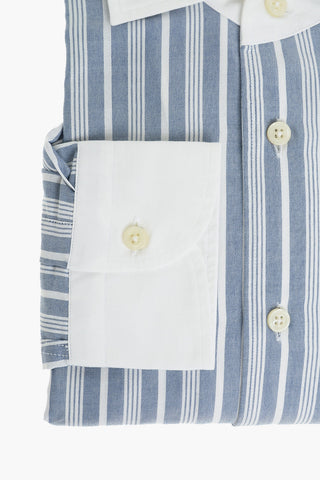 ID Oxford Shirt with Pencil Stirpe Pattern