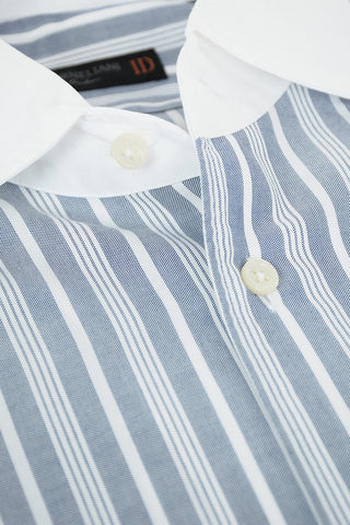 ID Oxford Shirt with Pencil Stirpe Pattern