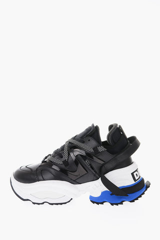 Leather and Fabric THE GIANT Sneakers with Statement Sole