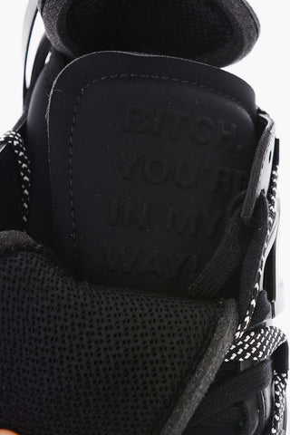 Leather and Fabric THE GIANT Sneakers with Statement Sole