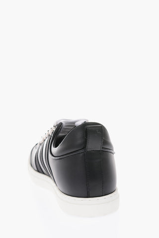 Sneakers 251 in Pelle con Dettagli Righe e Logo in Lettering