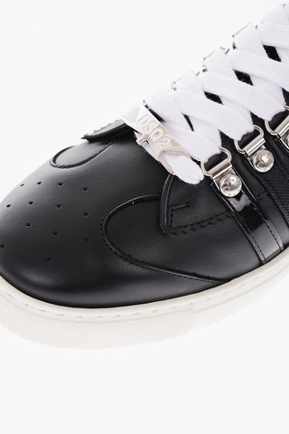 Sneakers 251 in Pelle con Dettagli Righe e Logo in Lettering