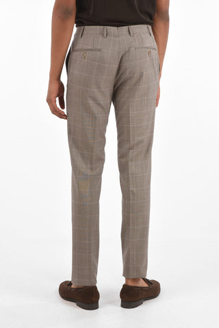 Abito ACADEMY in Lana Vergine in Motivo Windowpane con Revers Classico
