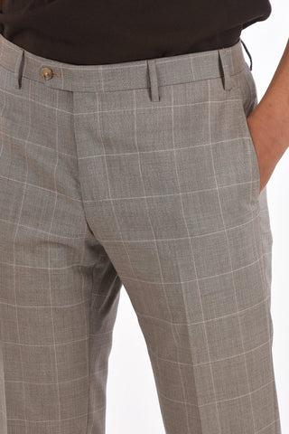 Abito ACADEMY in Lana Vergine in Motivo Windowpane con Revers Classico