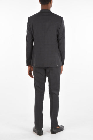CC COLLECTION Virgin Wool RIGHT Suit with Glen Check Pattern