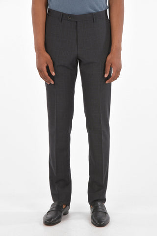 CC COLLECTION Virgin Wool RIGHT Suit with Glen Check Pattern