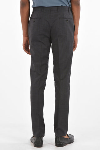 CC COLLECTION Virgin Wool RIGHT Suit with Glen Check Pattern