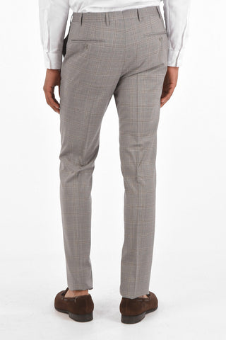 3-Piece ACADEMY Tartan Motif Virgin Wool Suit