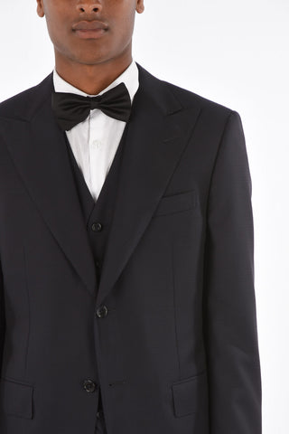 Virgin Wool MANTUA 3-piece Suit with Peak Lapel