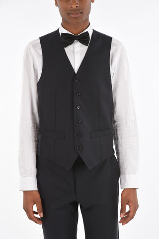 Virgin Wool MANTUA 3-piece Suit with Peak Lapel