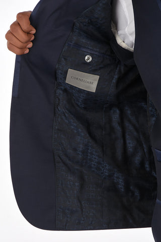 Dreiteiliger Anzug CERIM.ACADEMY mit Details aus Satin