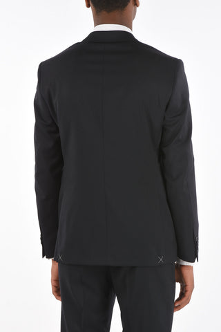 CC COLLECTION Virgin Wool RIGHT Suit with Iconic Beetle Brooch