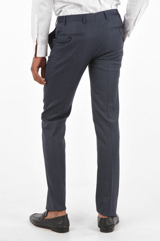 Virgin Wool 3-Piece Suit CERIM.ACADEMY with Pinstriped Trousers