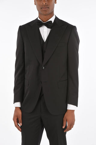 3-Piece MANTUA Virgin Wool Suit with Flap Pockets