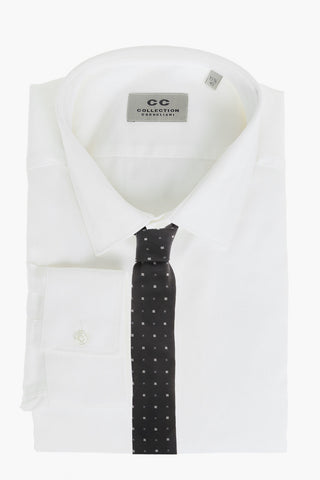CC COLLECTION Stretched Cotton Shirt with Standard Collar