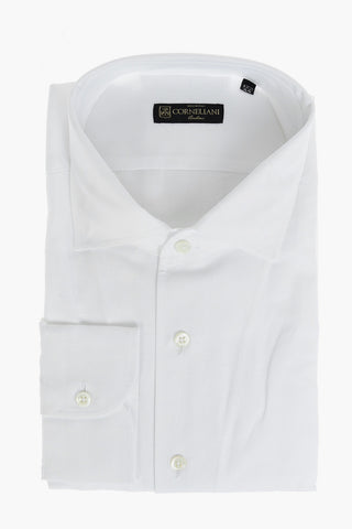 Flax Cotton Shirt with Standard Collar