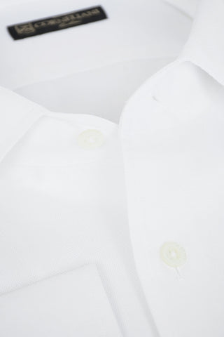 Flax Cotton Shirt with Standard Collar