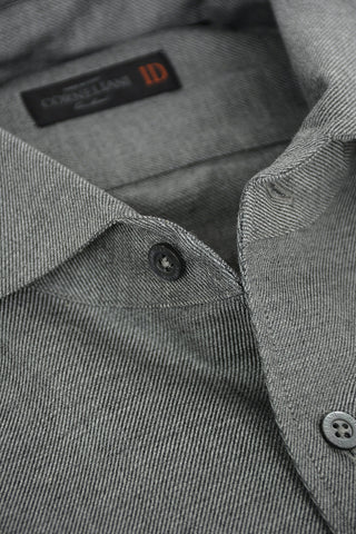 ID Camicia in Cotone Twill con Taschino Ricamato