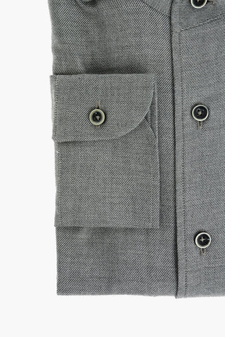ID Breast-pocket Twill Cotton Shirt