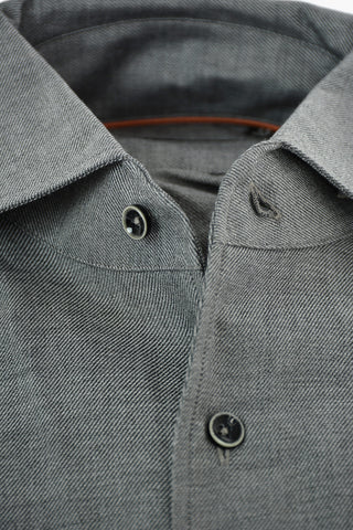 ID Breast-pocket Twill Cotton Shirt