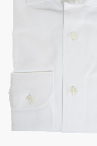 Twill Cotton Shirt with Standard Collar