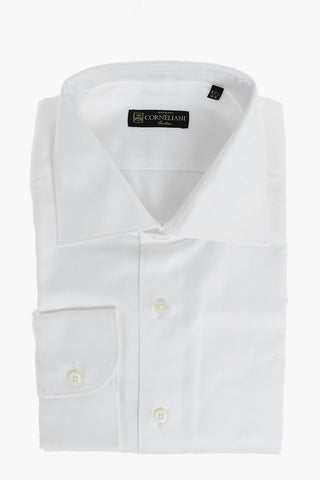 Herringbone Patterned Shirt with Standard Collar