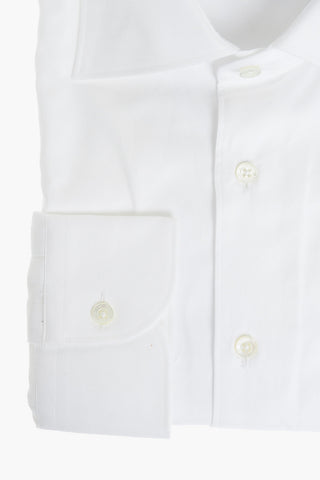 Hopsack Patterned Shirt with Standard Collar